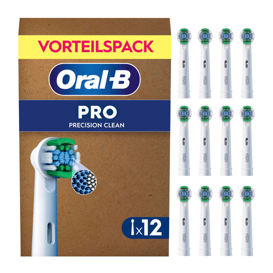 Oral-B Replacement Brush Heads PRO Precision Clean, White, 12 Pieces - 8006540855683