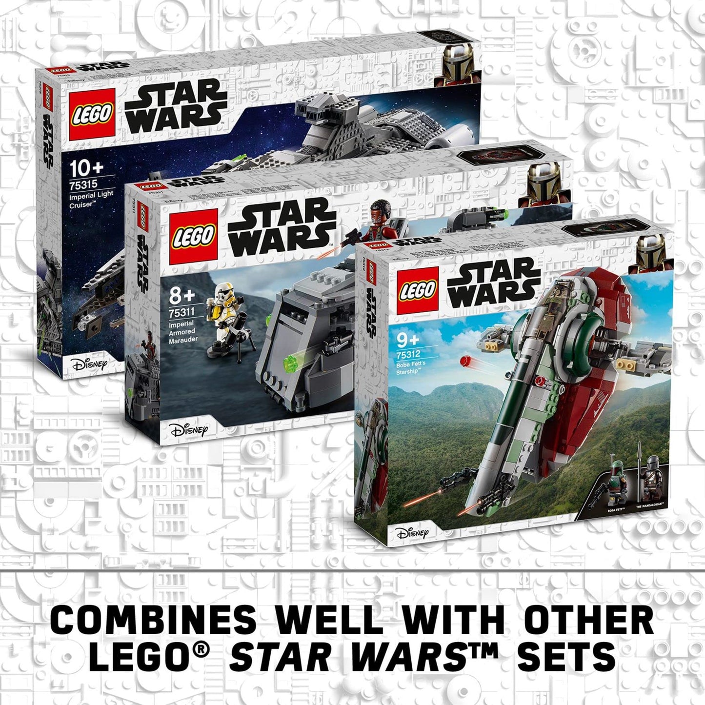LEGO Star Wars Boba Fett's Starship 75312 Fun Toy Building Kit; Awesome Gift Idea for Kids; New 2021 (593 Pieces) - 6333001