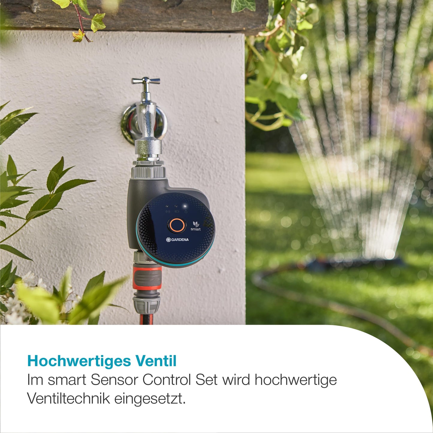 Gardena smart Sensor Control Set irrigation control; smart: data-controlled irrigation*, smart home integration*, soil moisture sensor included, high-quality valve technology (19045-20)