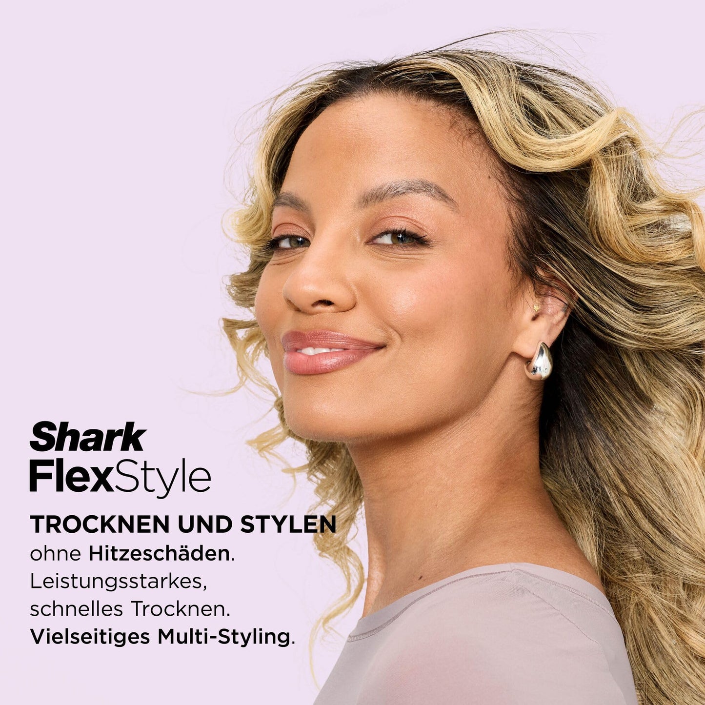 Shark FlexStyle 5-in-1 Air Styler & Hair Dryer, Auto Wrap Curl Attachment, Paddle Brush, Oval Brush, Concentrator, Diffuser, Storage Case, No Heat Damage, Black/Rose Gold, HD446EU