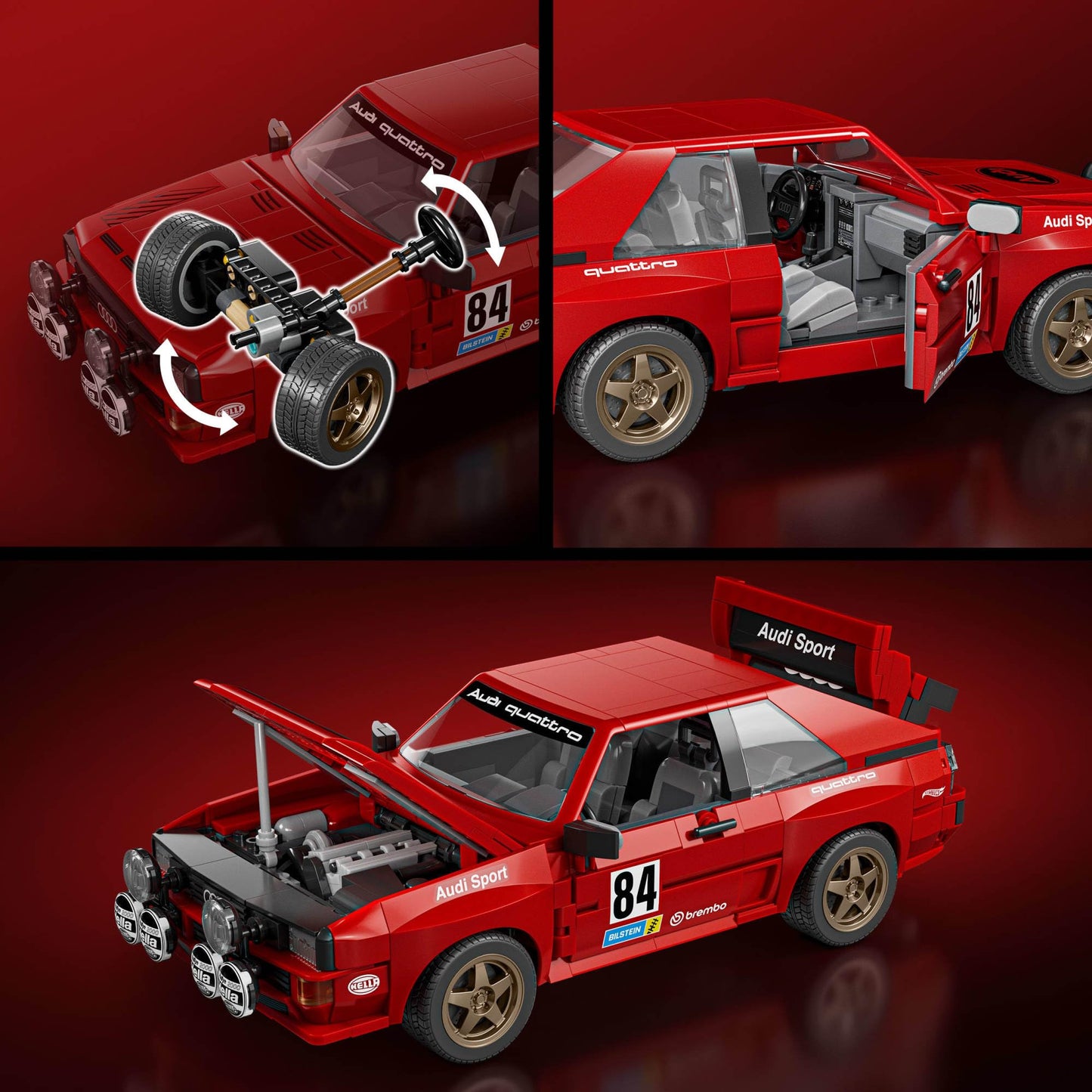 Mattel Brick Shop Hot Wheels '84 Audi Sport Quattro kit - JLK39