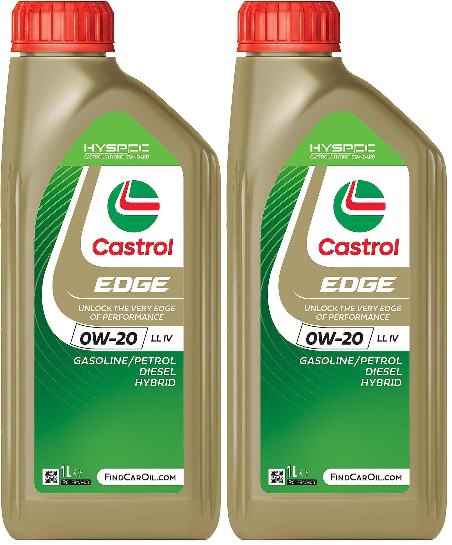 Castrol EDGE 0W-20 LL IV Engine Oil, 1L (Pack of 2) - 15F610