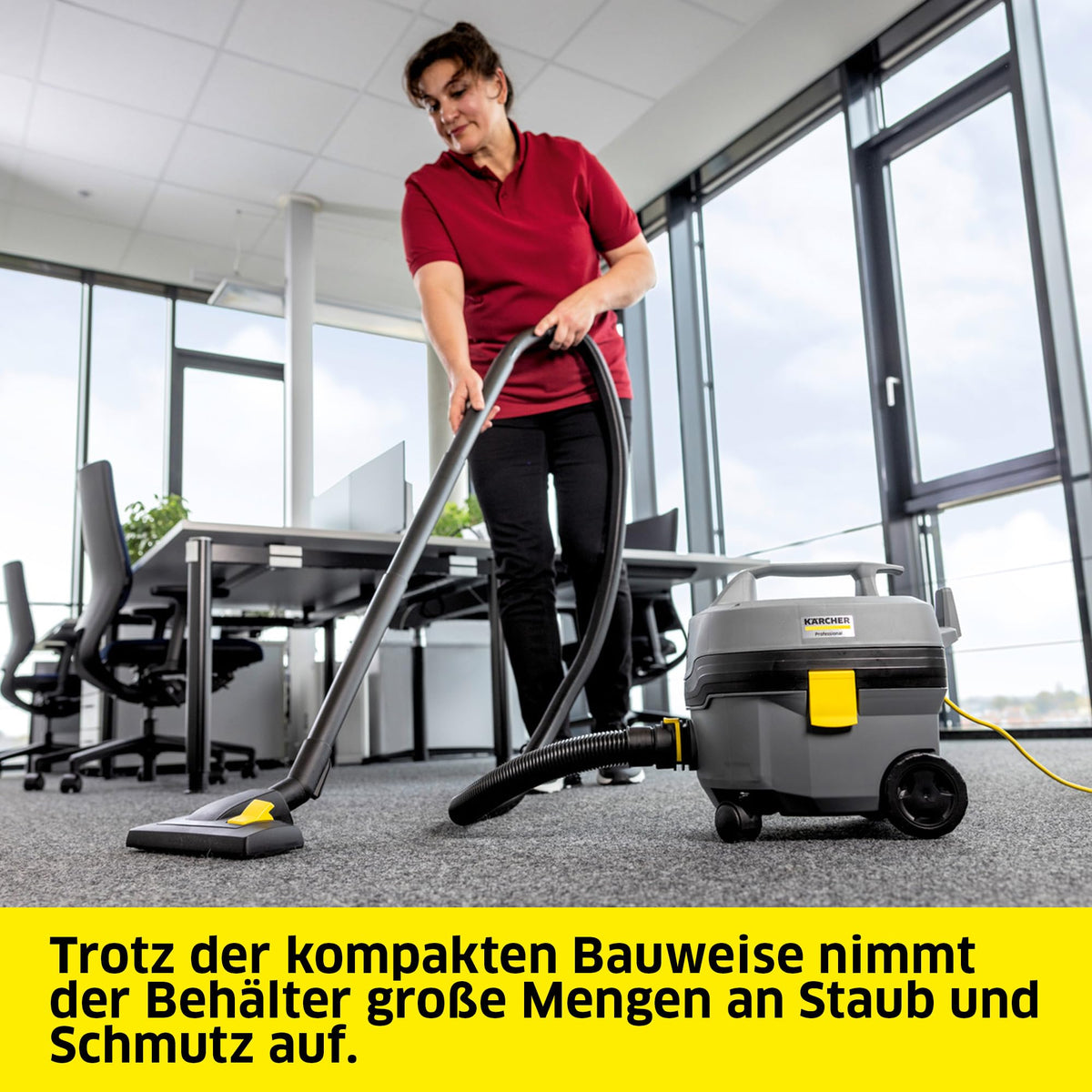 KÄRCHER Professional Dry Vacuum Cleaner T 7/1 Classic, Rated Power: 850 Watts - 1.527-223.0