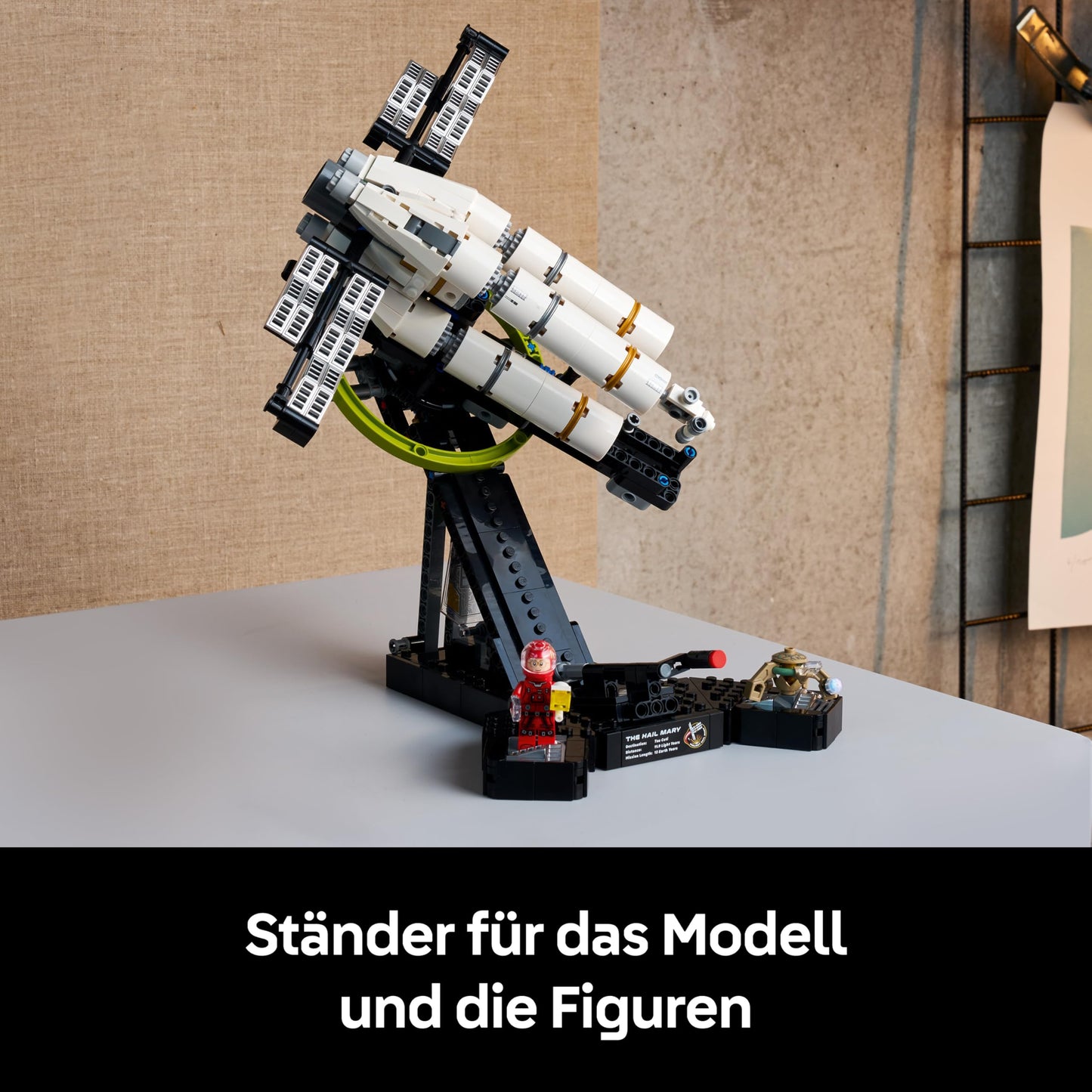 LEGO Icons The Astronaut - Miniature Spaceship Model Building for Adults - Exhibition Set Including Ryland Grace Minifigure & Rocky Figure - Science Fiction Gift for Film and Book Fans - 11389
