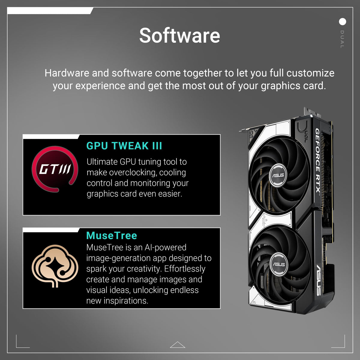 Placă grafică pentru jocuri ASUS Dual GeForce RTX 5070 12GB GDDR7 OC Edition - DUAL-RTX5070-O12G
