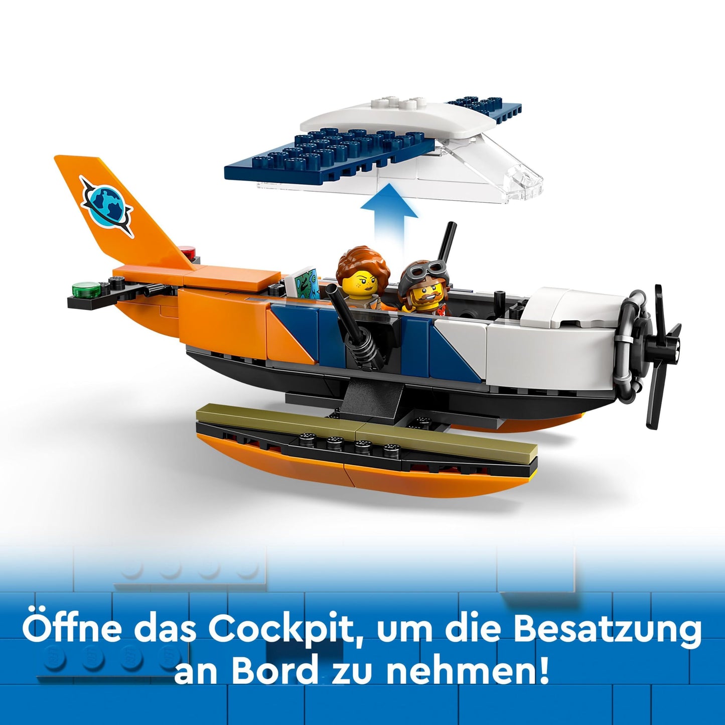 LEGO City Jungle Explorer Seaplane Toy for Kids Jungle Toy with Minifigures Explorer Toy for Girls and Boys Ages 6 and Up 60425