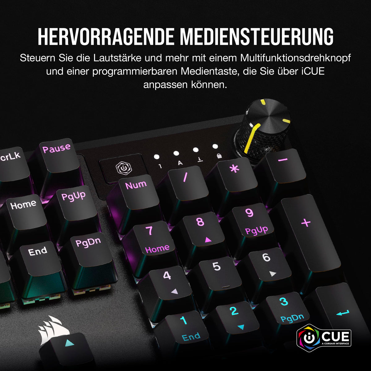 Corsair K70 CORE RGB SOCD Tastatur mecanică de gaming – Negru - CH-910981E-DE