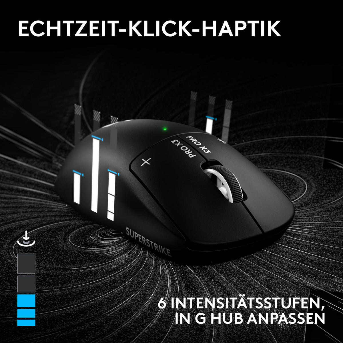 Logitech G PRO X3 SUPERSTRIKE Gaming Mouse - Black - 910-007878