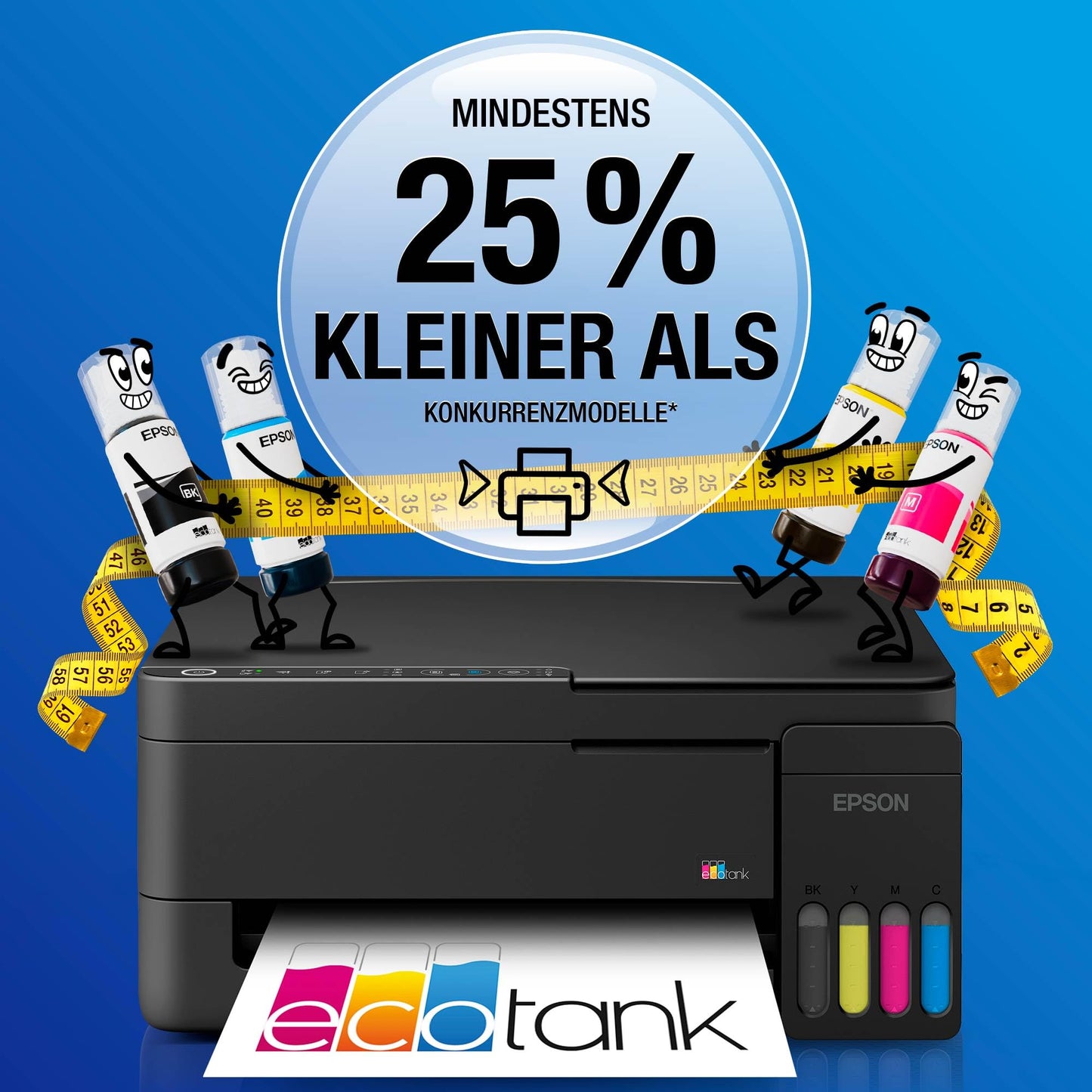 Epson EcoTank ET-2912 | For busy households | Wi-Fi | A4 | Print, Copy, Scan | AirPrint compatible | Compact | Contains up to 3 years of ink