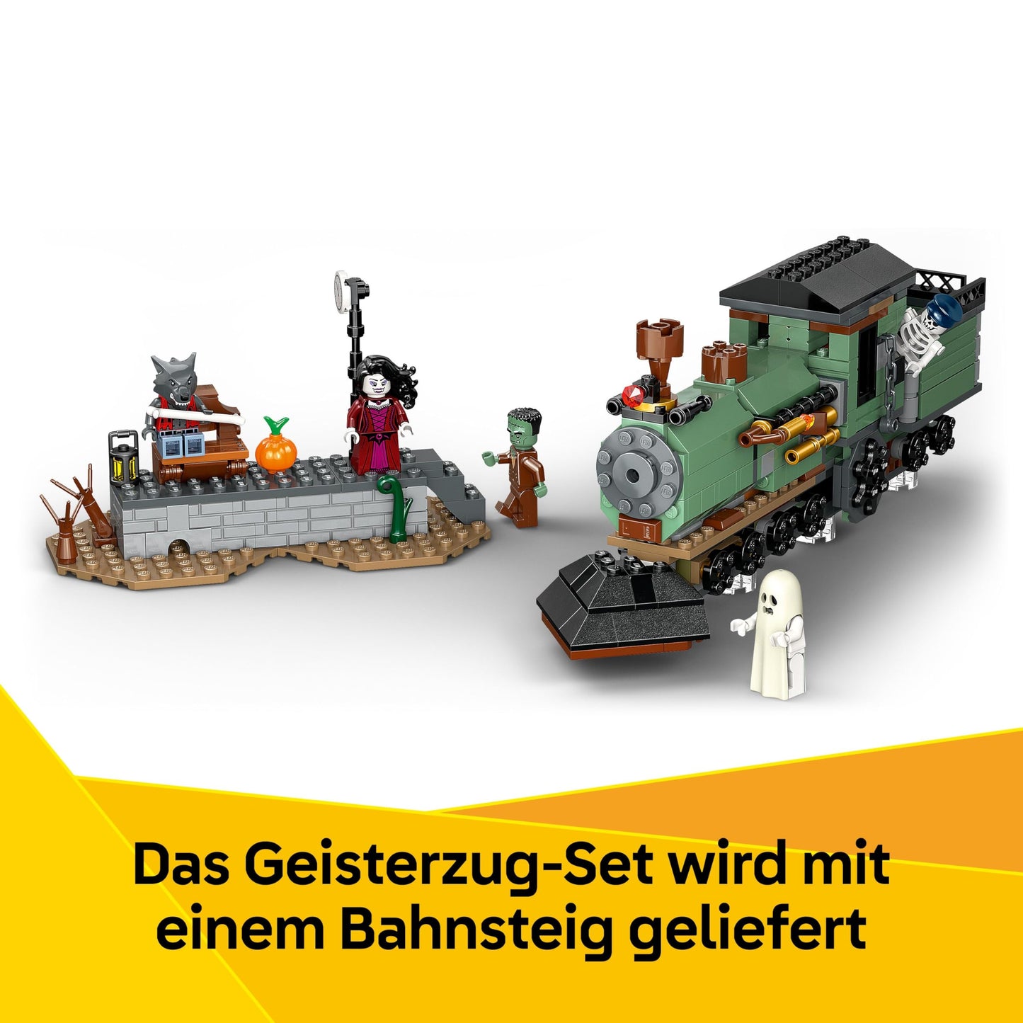 LEGO Creator Haunted House - 3-in-1 toy with house - building set that can be converted into a ship or train - with 5 spooky minifigures - cool Halloween gift for boys and girls aged 9 and up - 31167
