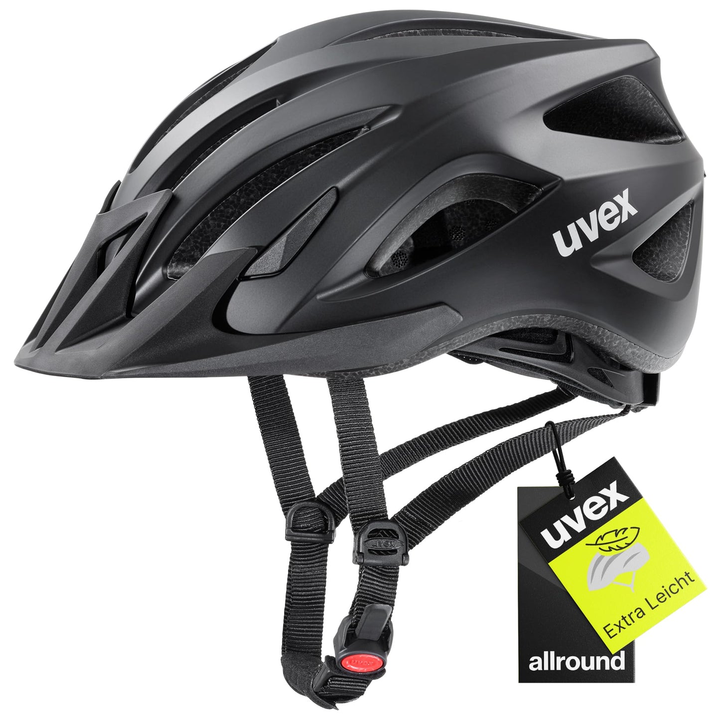 uvex viva 3 - lightweight all-round helmet for men and women - individual size adjustment - washable interior - matt black - 56-62 cm - S410984