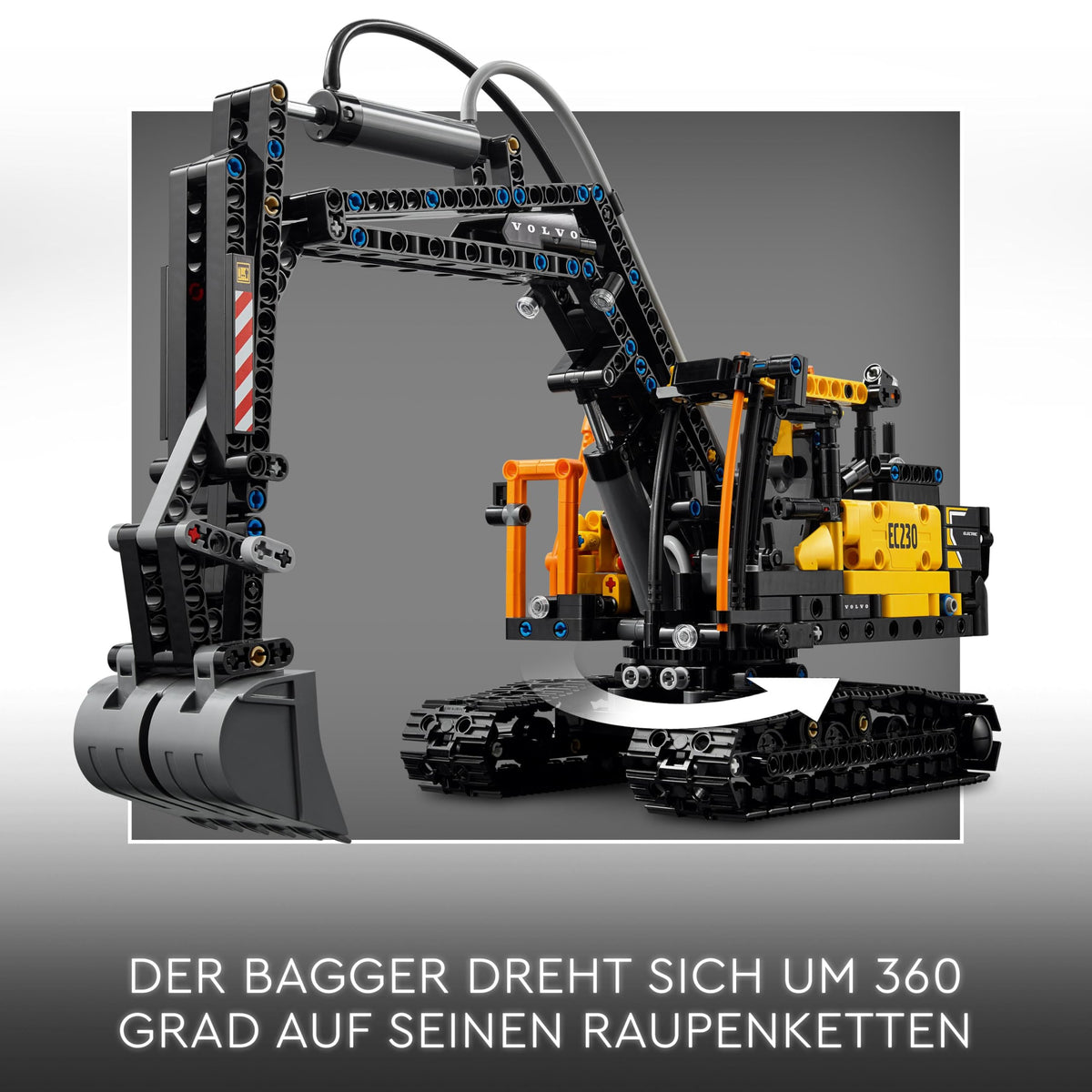 LEGO Technic Volvo FMX Truck with EC230 Electric Crawler Excavator, children's toy, gift set for boys and girls aged 10 and up, toy construction vehicles, excavator toy set 42175