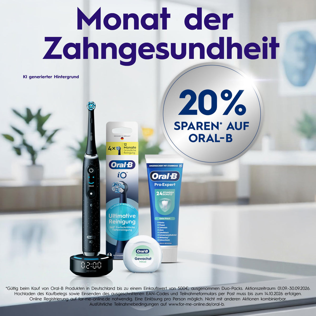 Oral-B iO Series 3 Electric Toothbrush, Light Blue - 8006540961490
