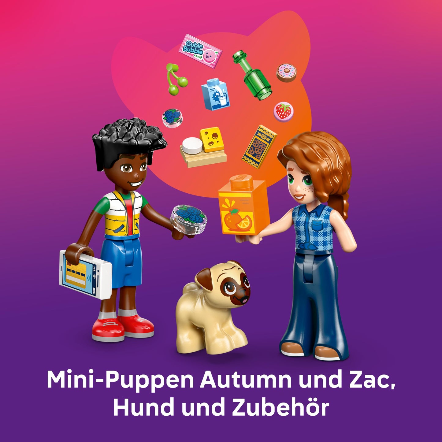 LEGO Friends Heartlake City Mini Market - Toy Shop with 2 Mini Dolls, Dog Figure, Cash Register & Toy Food Accessories - Birthday Gift for Girls Ages 5 and Up - 42680