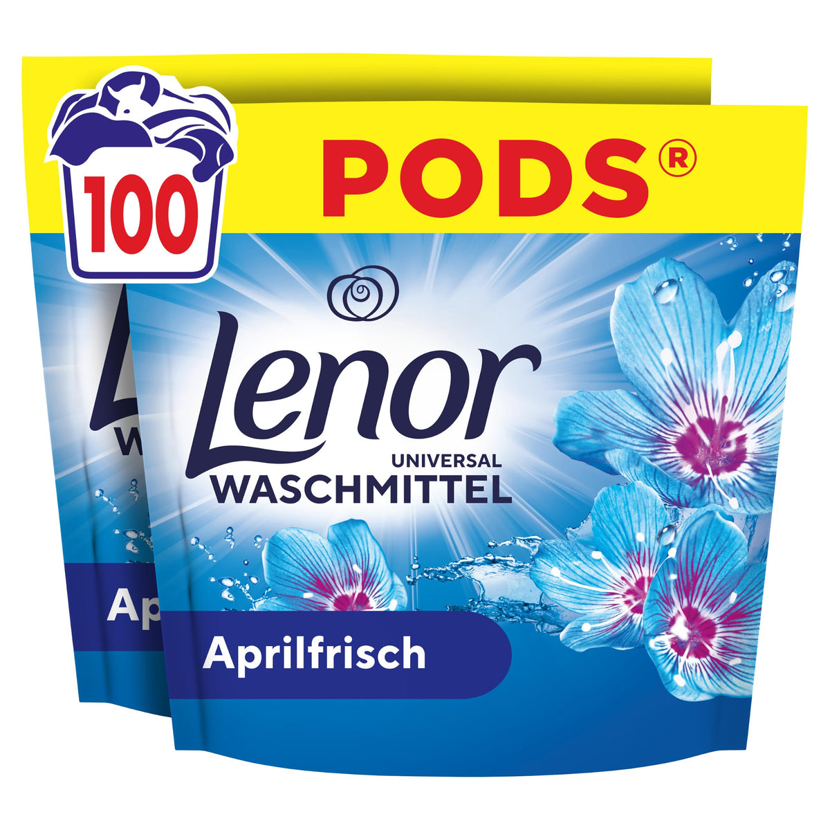 Lenor Pods Aprilfrisch detergent, 100 spălări - 8006530197731