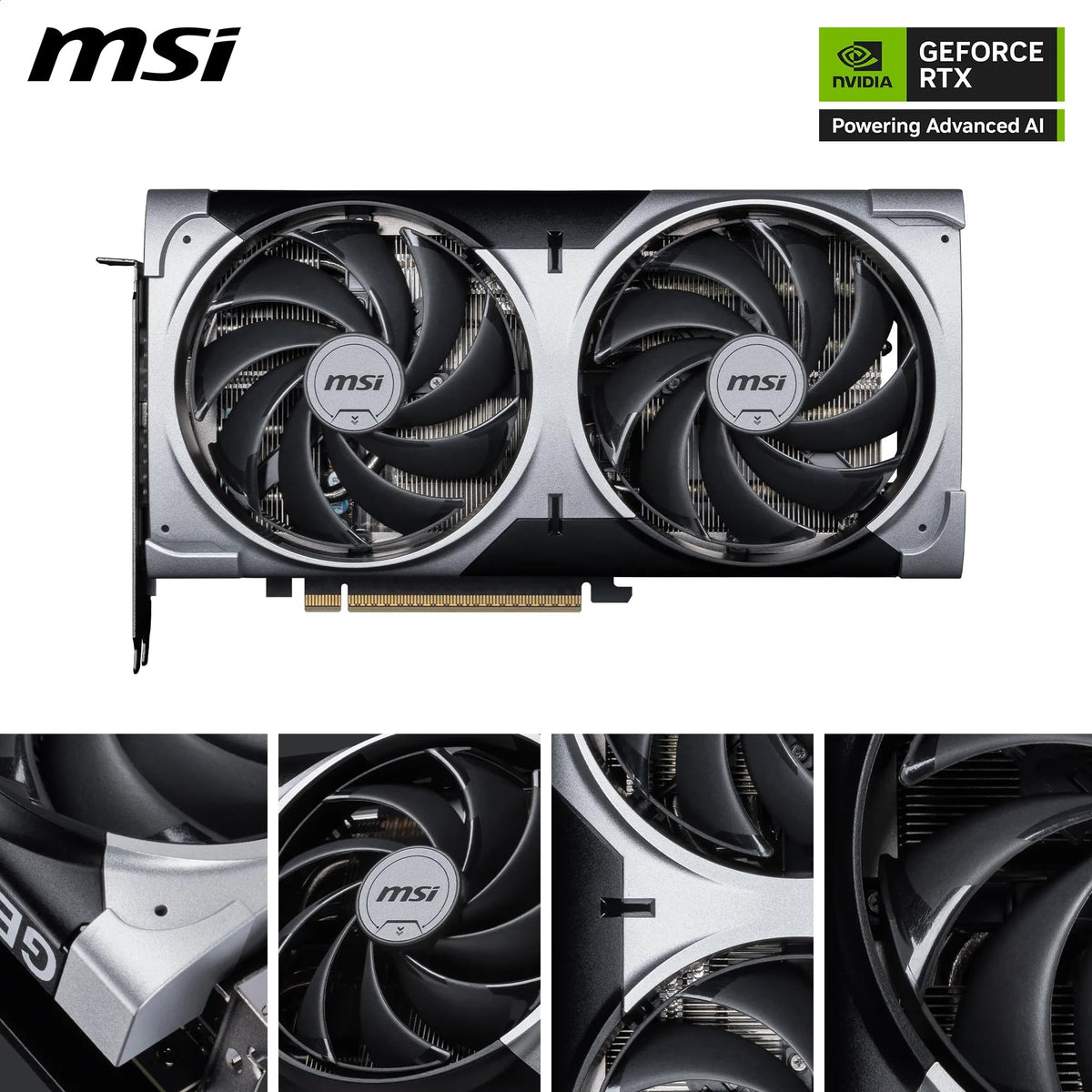 MSI GeForce RTX 5070 12G Ventus 2X OC - Placă grafică de gaming - V532-003R