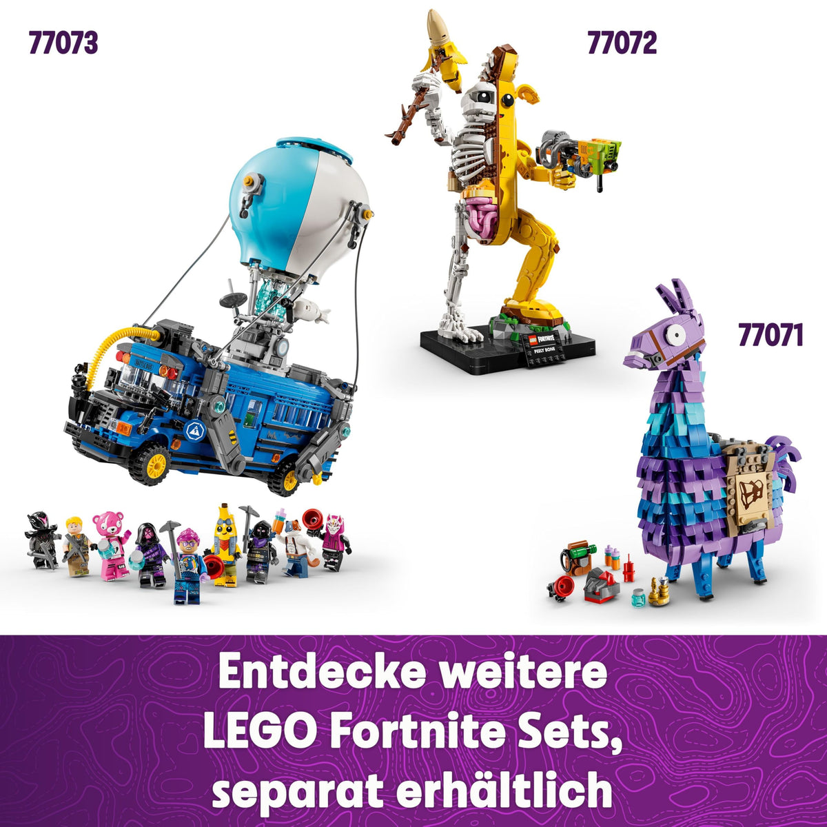 LEGO Fortnite Supply Llama Toy - Build & Collect Playset from the Video Game - Accessories like Slurp Juice - Gaming Playset - Gamer Gift for Boys, Girls, and Teenagers aged 12 and up - 77071