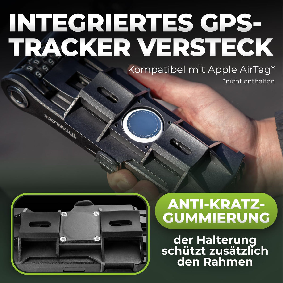 TITANLOCK Folding Bike Lock [NEW MOUNT] Theft-proof - 2
