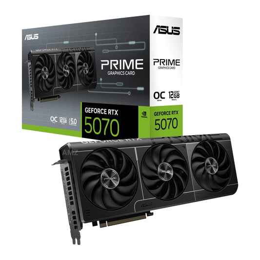 Placă grafică pentru jocuri ASUS Prime GeForce RTX 5070 12GB GDDR7 OC Edition - 90YV0M10-M0NA00
