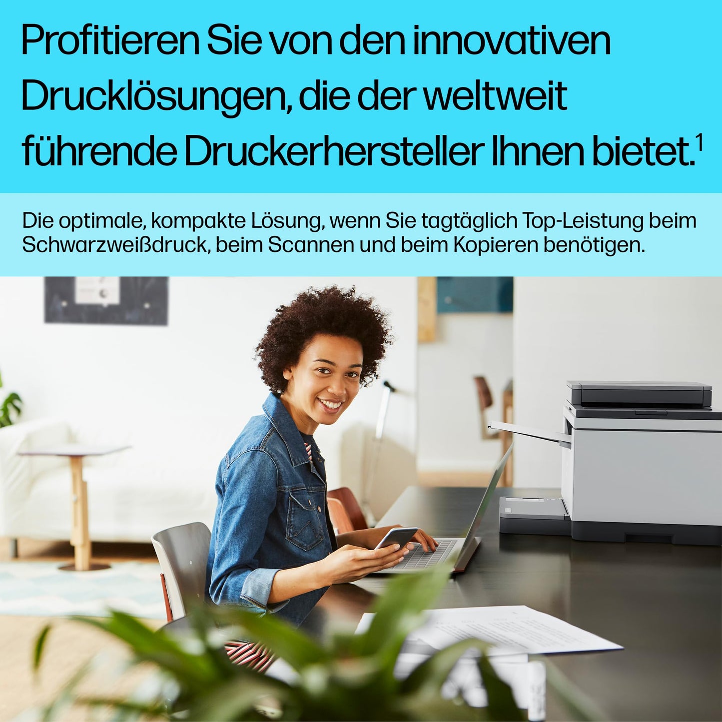 HP LaserJet MFP M234sdw multifunction laser printer, printer, scanner, copier, document feeder, WLAN, LAN, duplex, airprint, gray-white - 9YG05F