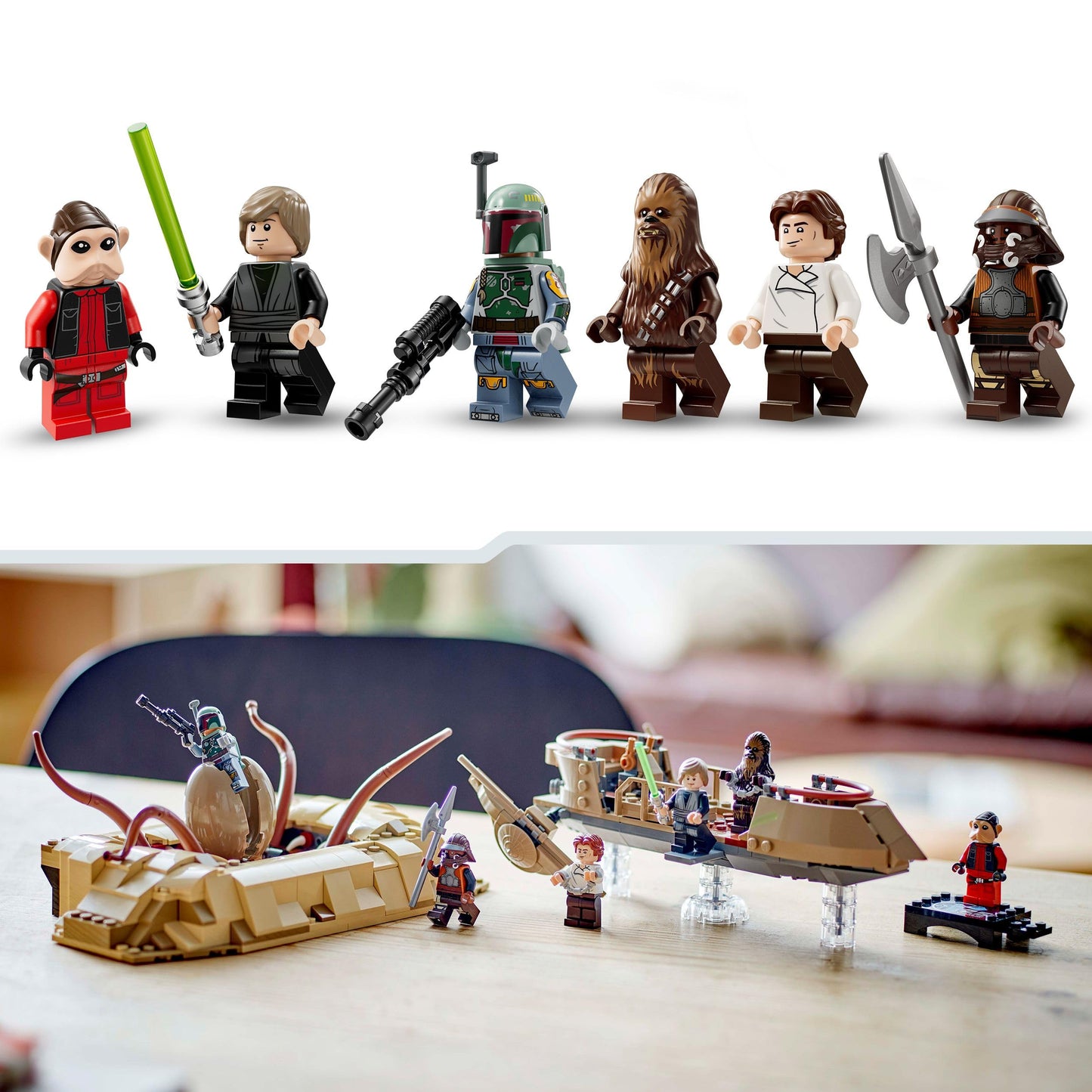 LEGO Star Wars: Return of the Jedi Desert Skiff and Sarlacc Pit Fantasy Collect and Build Building Toy Gift for Boys Girls and All Fans 75396