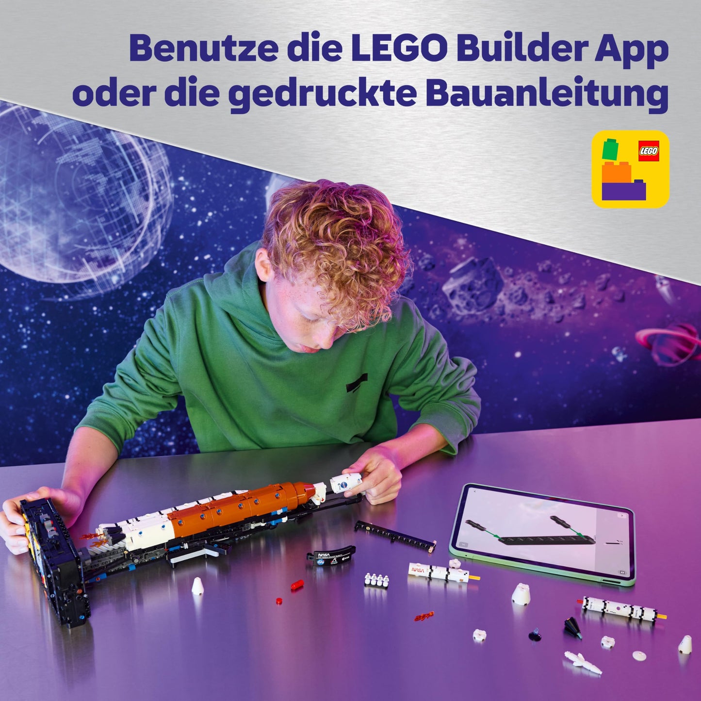 LEGO Technic NASA Artemis SLS heavy-duty rocket - children's rocket & spaceship toy - building model & model building construction toy for ages 9 and up - gift for boys and girls - 42221