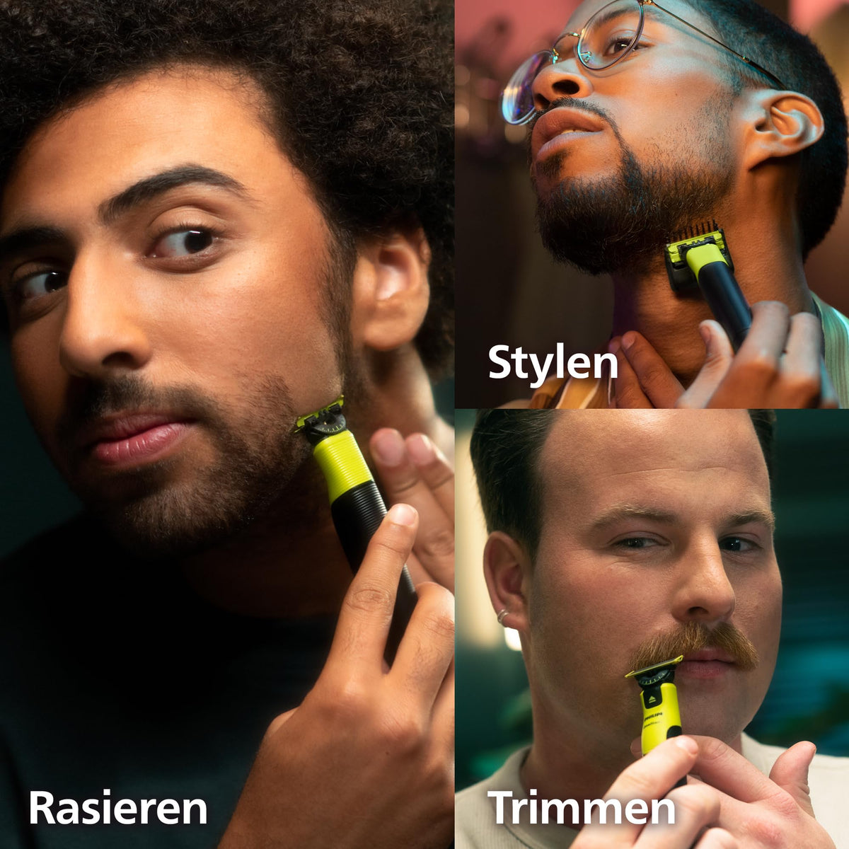 Philips OneBlade 360 Face & Body with App Connectivity - Electric beard trimmer, shaver, and body groomer with 360 technology, adjustable 5-in-1 trimming attachment, 1x body kit, travel case, QP4631/65