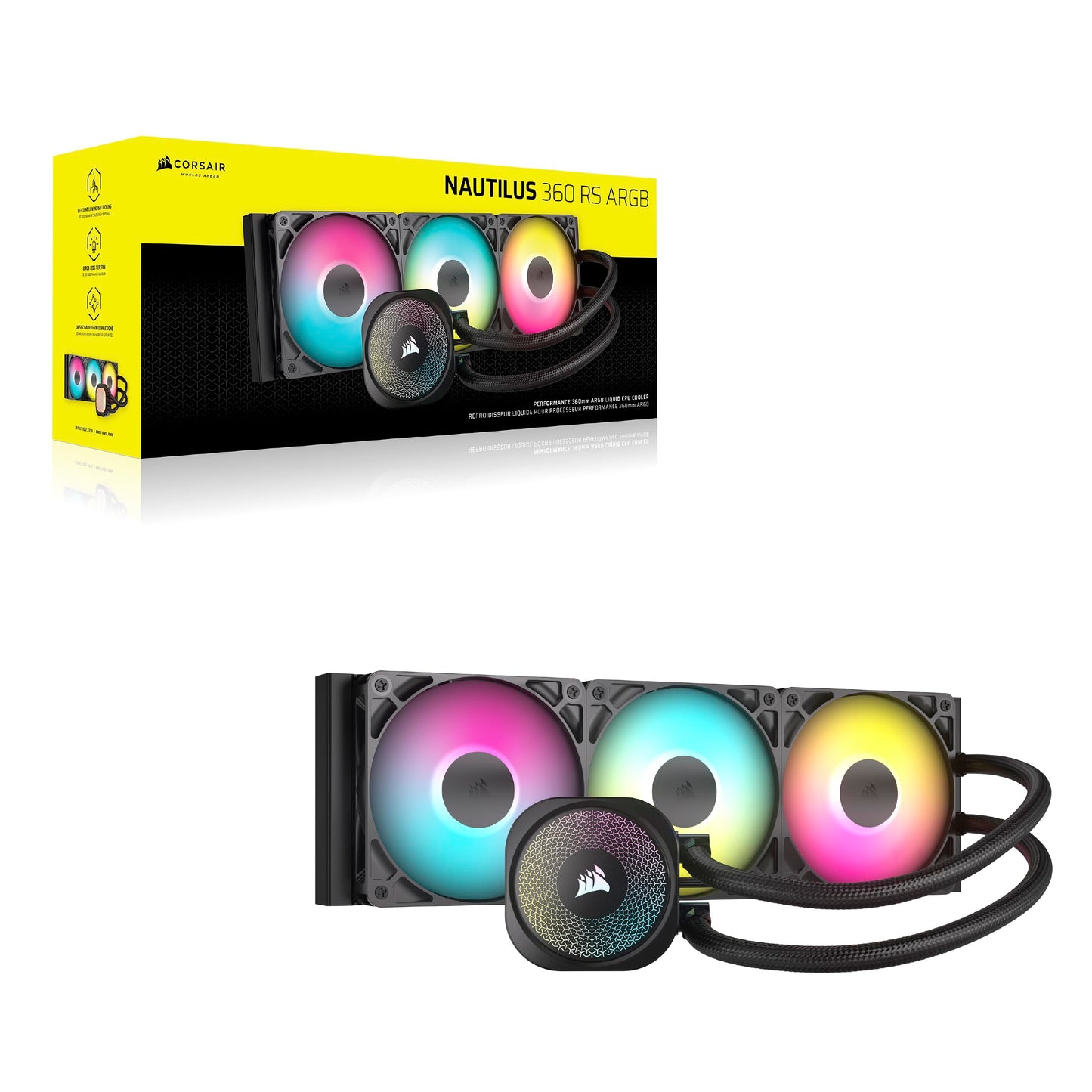 Corsair Nautilus 360 RS ARGB CPU Liquid Cooler - CW-9060093-WW