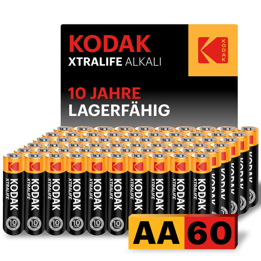 AA Batteries (60 pieces) Mignon Battery, LR6, 1.5V, Alkaline - 30410961/B-NEW
