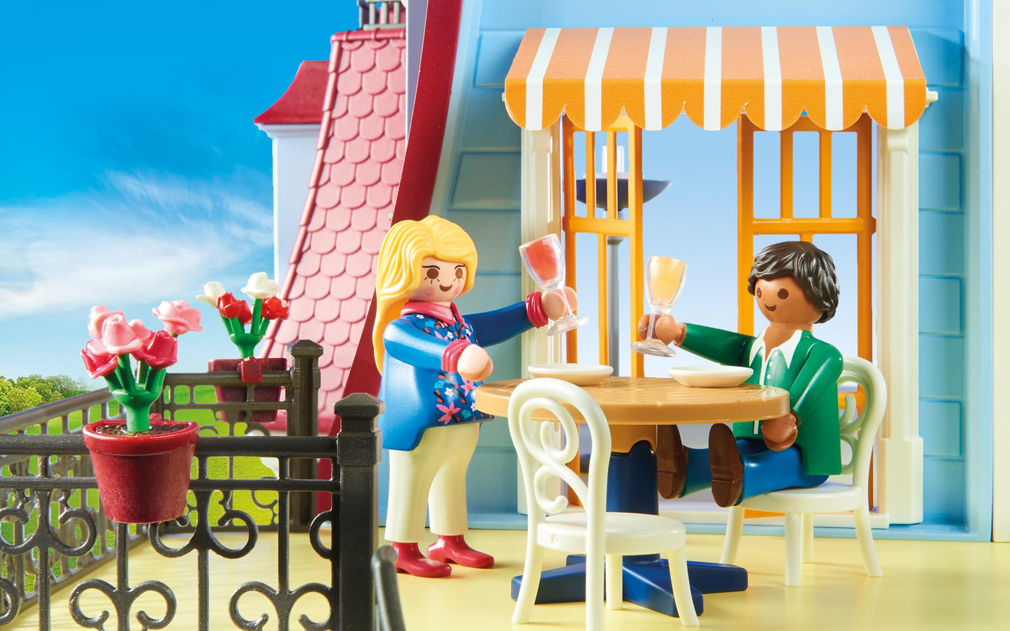 PLAYMOBIL Dollhouse 70205 My Big Dollhouse, With Functional Doorbell, Ages 4+