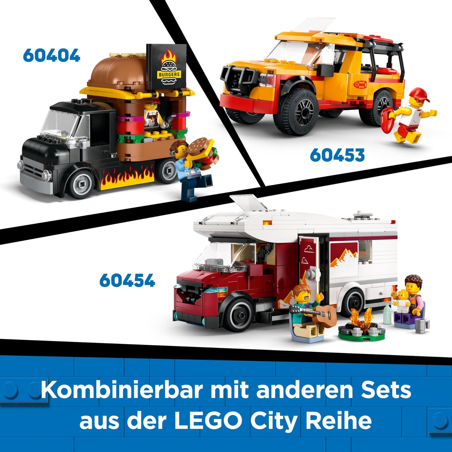 LEGO City Donut Truck - toy food truck with 2 police minifigures - building toy for boys and girls aged 5 and up - gift idea for birthdays and holidays 60452