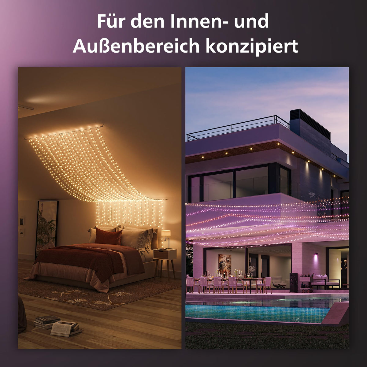Philips Hue Festavia Lichterkette, 500 Mini LEDs, 40 m - 929003674602