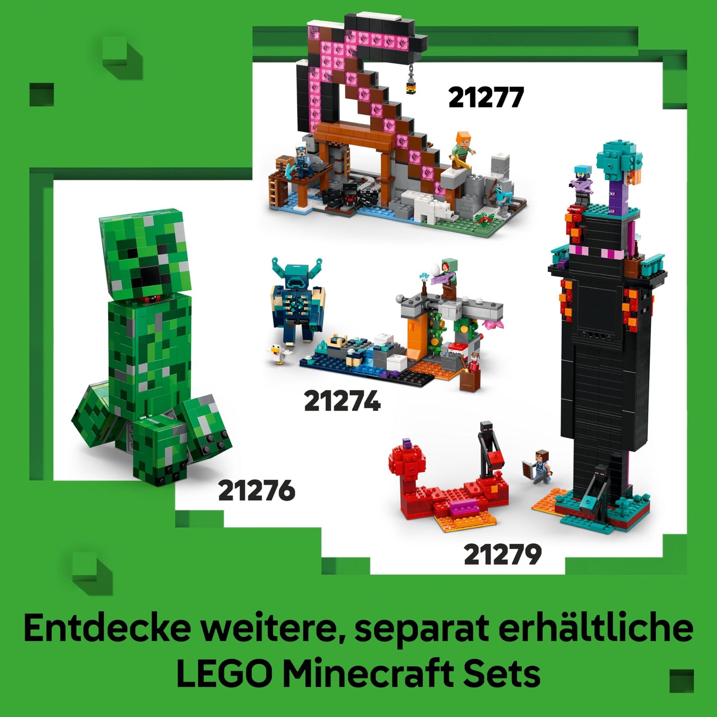 LEGO Minecraft The TNT Jungle House - Gamer toy for children - Interactive playset with boat, Steve, Creeper and Zombie minifigures - Gaming gift for girls and boys aged 8 and up - 21275