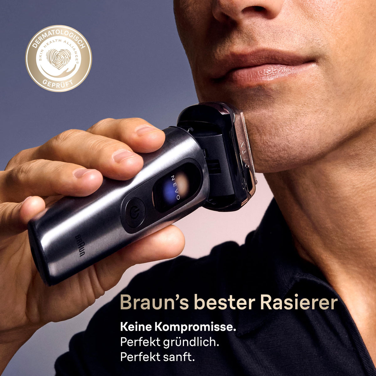 Braun NEVO Electric Shaver for Men, NEVO11005C, Silver