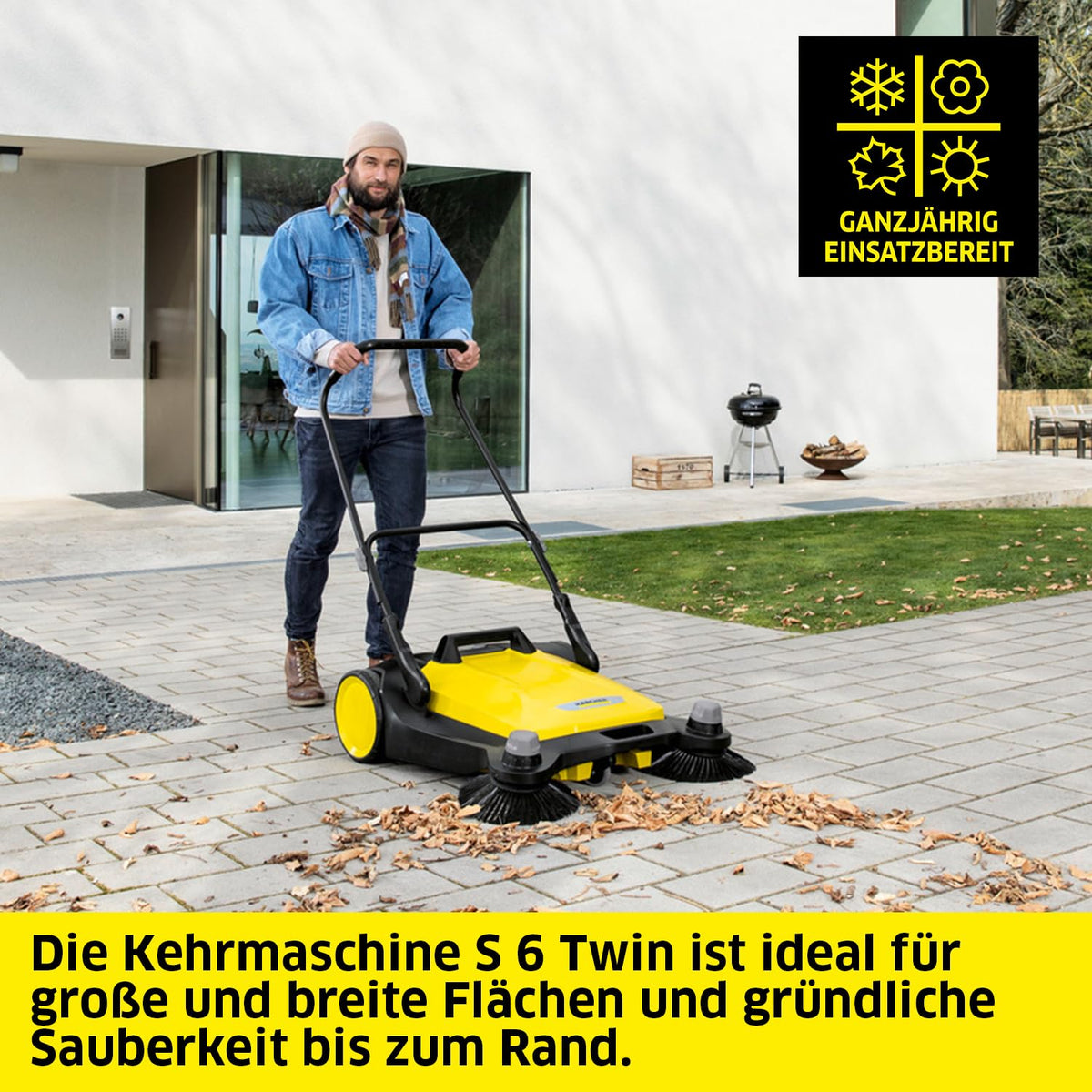 KÄRCHER Sweeper S 6 Twin, max. area performance: 2500 m²/h - 1.766-460.0