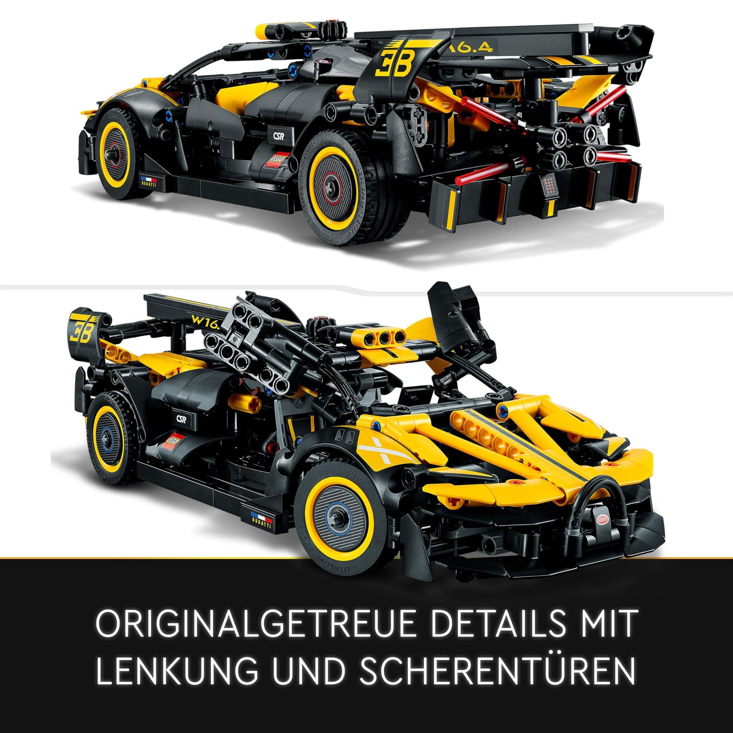 LEGO Technic Bugatti Bolide, car model kit, sports car toy, iconic car set to collect, building toy for ages 9 and up 42151