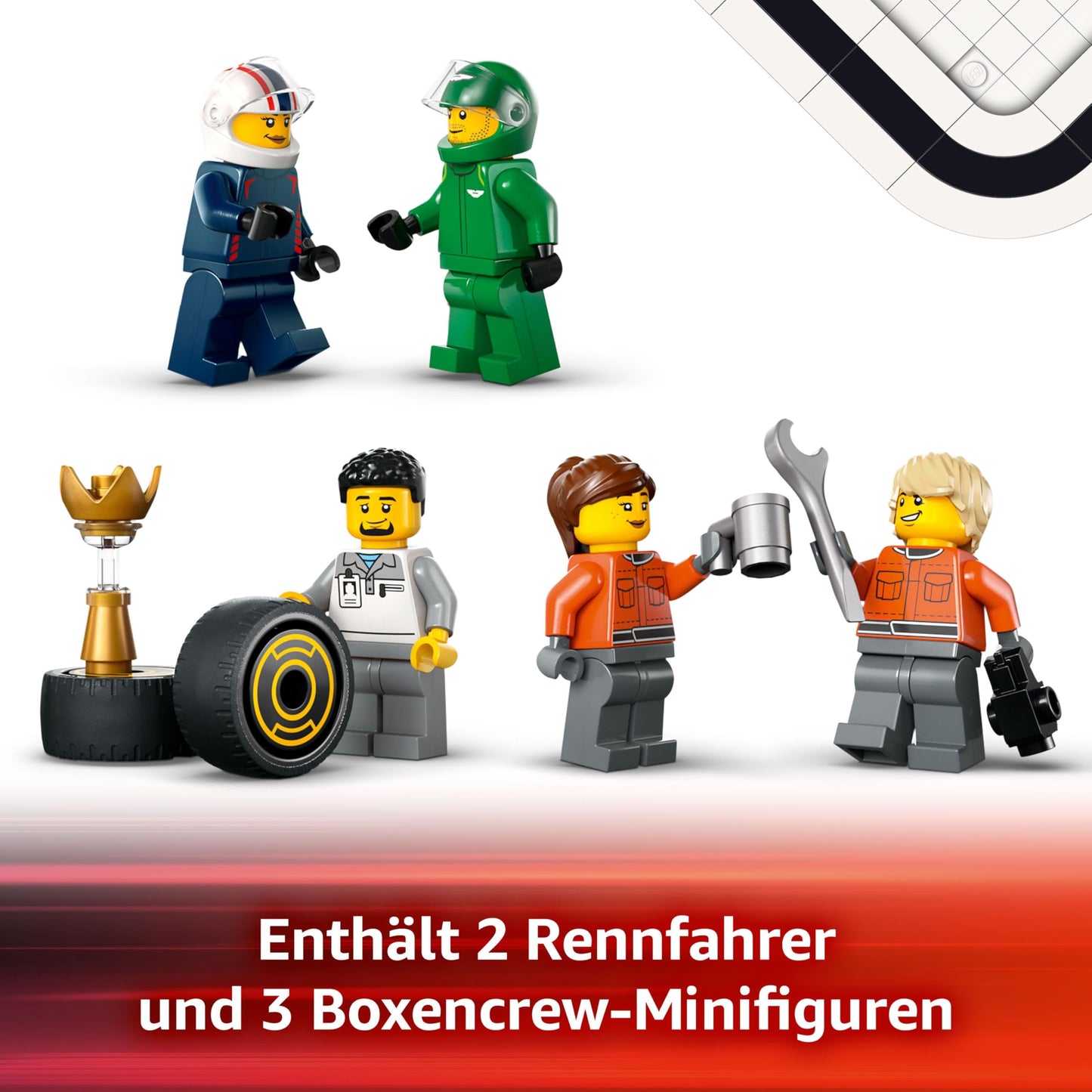 LEGO City F1 Transporter with RB20 & AMR24 F1 Racing Cars - Toy Car Transporter for Red Bull & Aston Martin Formula 1 Teams - Incl. 5 Minifigures - Gift for Boys & Girls from 8 Years 60445
