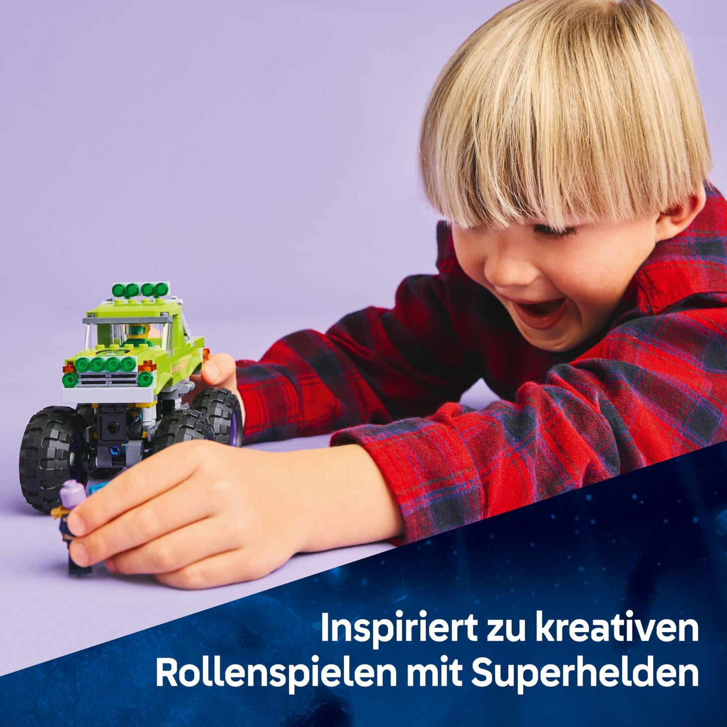 LEGO ǀ Marvel Hulk Truck vs. Thanos - Creative superhero toy - Avengers vehicle and minifigures - Monster truck for fun - Gift for boys and girls aged 7 and up - 76312