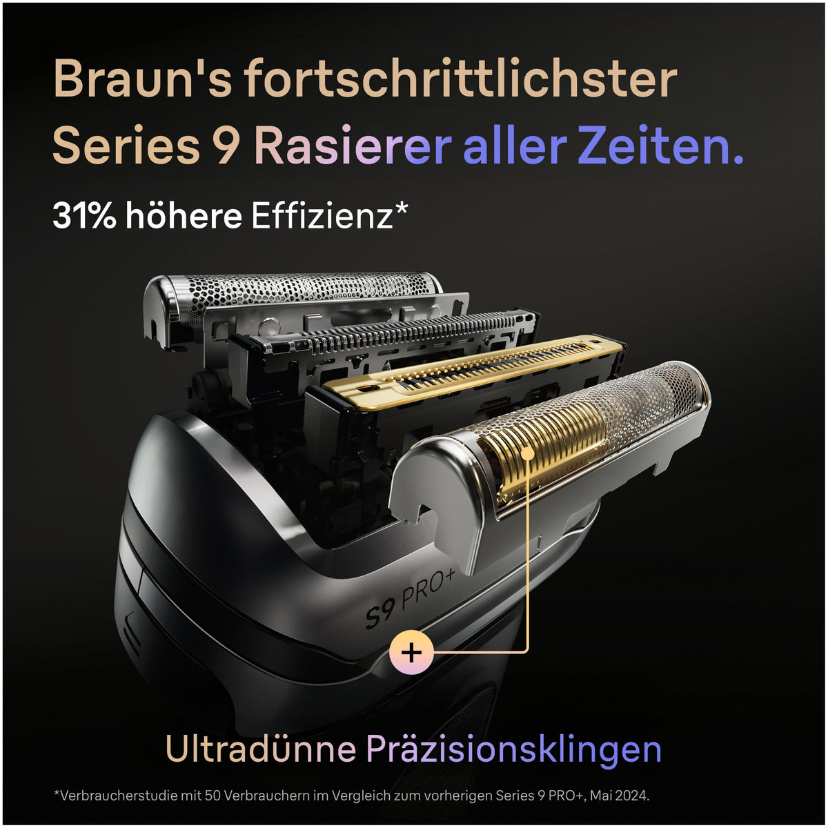 Braun Electric Shaver for Men Series 9 PRO+, 9625S, Graphite