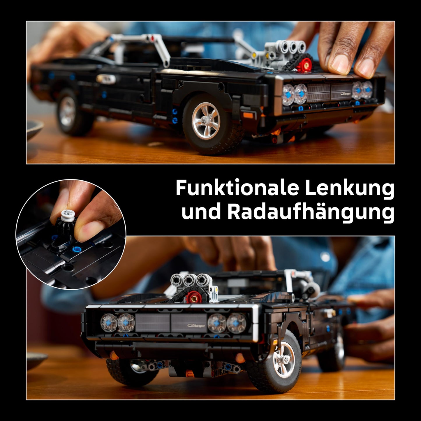 LEGO Technic Fast and Furious Dodge Charger R/T car - model car for adults - collector's set with V8 engine and suspension - nostalgic gift for film fans - 42231