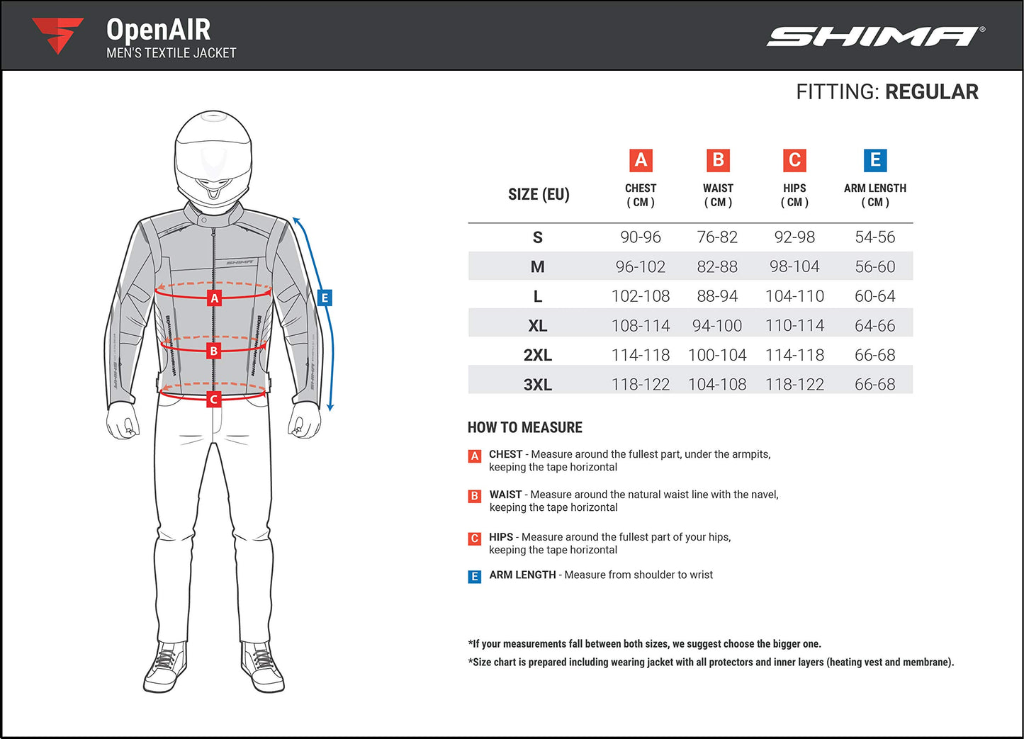 SHIMA OpenAir Motorcycle Jacket Men with Protectors AirForce Back Protector Motorcycle Jacket Summer Mesh Ventilated Textile Jacket Protective Jackets Protector Jacket Airy (Men, Grey, M) - OPENAIR