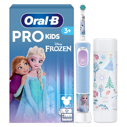 Periuță de dinți electrică Oral-B Pro Kids Frozen pentru copii, Albastru/Violet - 773178