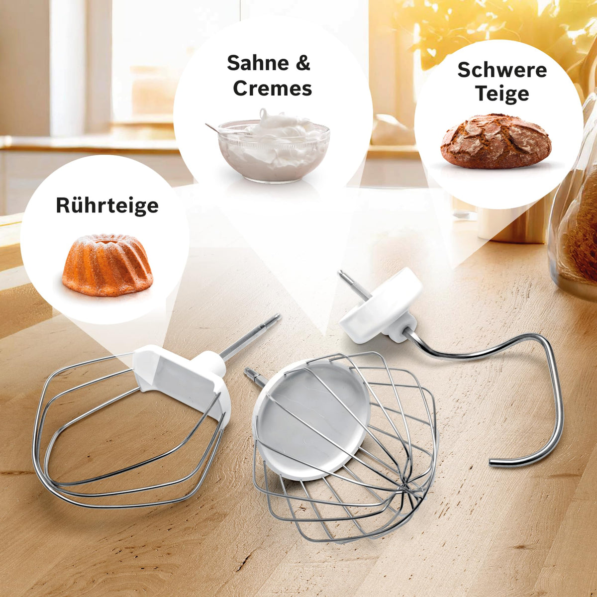 Bosch Robot de bucătărie Serie 2, robot de bucătărie mic, bol din plastic de 3,8l, feliator cu alimentare continuă, 4 discuri, 4 trepte, cârlig de frământare/beatere, lavabil în mașina de spălat vase, 700 W, alb, MUMS2AW01