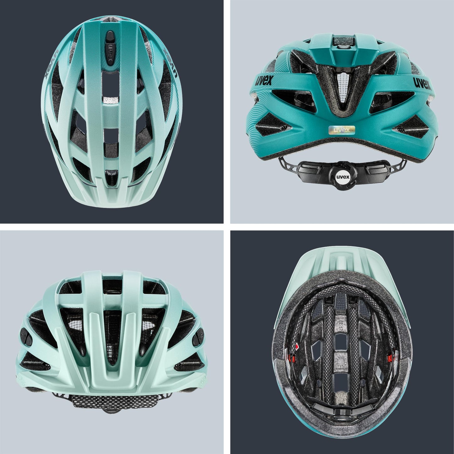uvex i-vo cc bicycle helmet, jade teal matt, 52-57 cm - S413423