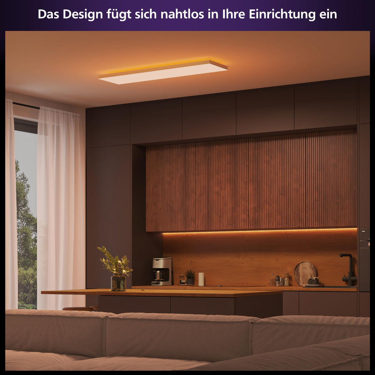 Philips Hue Datura Panel Light, 30 x 120 cm, Rectangular - 8720169277731
