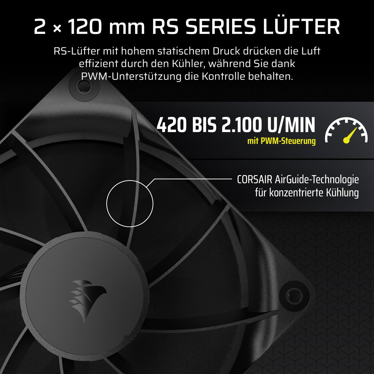 CORSAIR Nautilus 240 RS LCD Liquid CPU Cooler – 2.1-inch IPS LCD screen, 240mm AIO, easy daisy-chain connections, Intel LGA 1851/1700, AMD AM5/AM4 – includes 2X RS120 fans – Black - CW-9061031-WW