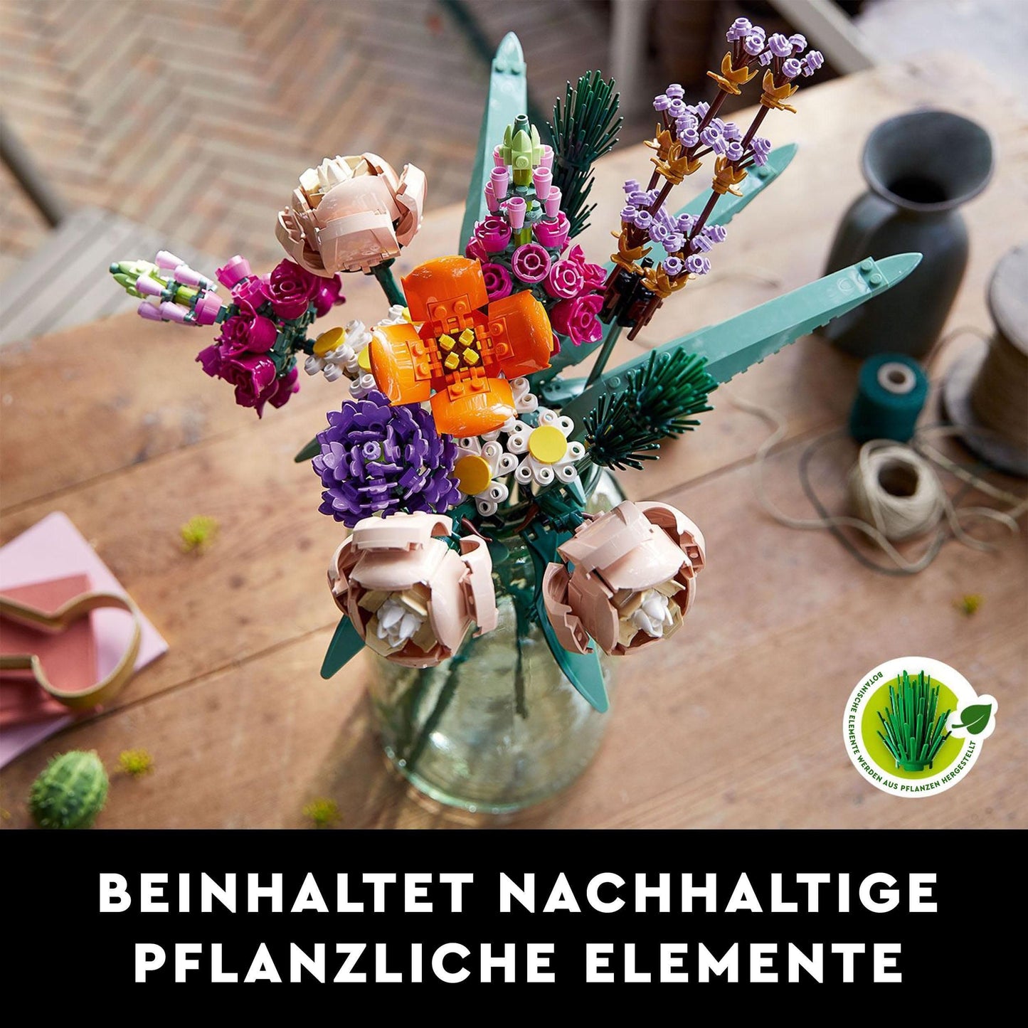 LEGO Botanicals Bouquet - Artificial Flowers Set for Adults - Room Decoration and Gift Idea for Women & Men - Home Accessories - Botany Collection 10280