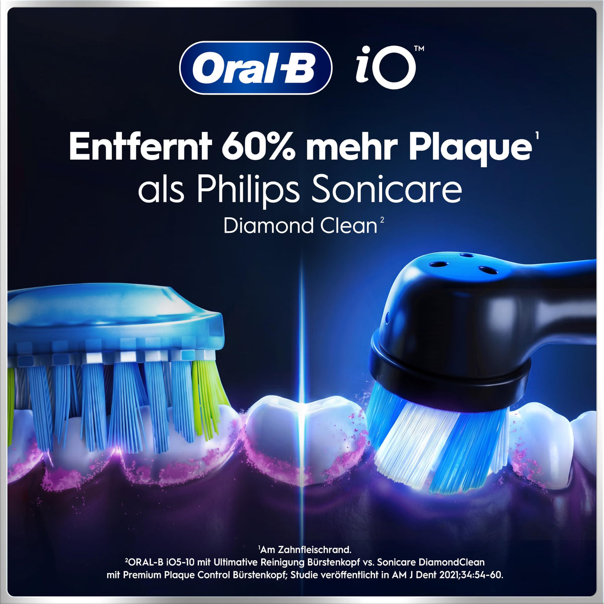 Periuță de dinți electrică Oral-B iO Series 6 cu 3 perii de schimb, negru - 8700216766296