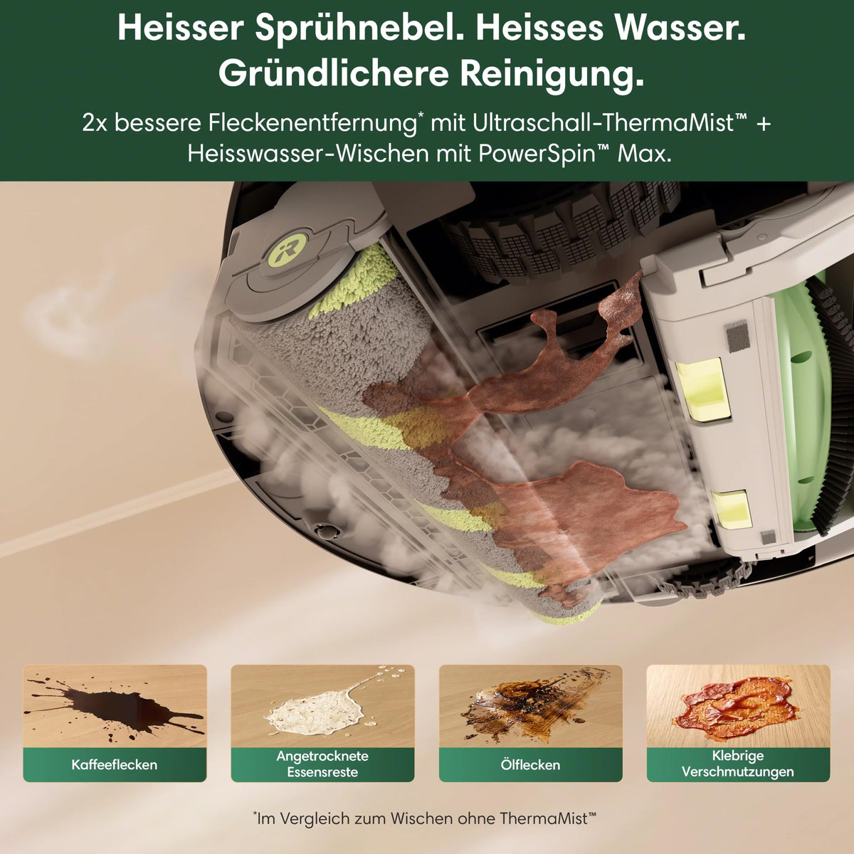 iRobot Roomba 875 Vacuum Robot, AutoWash Base, 35,000 Pa, Hot Water Mopping - Z185040