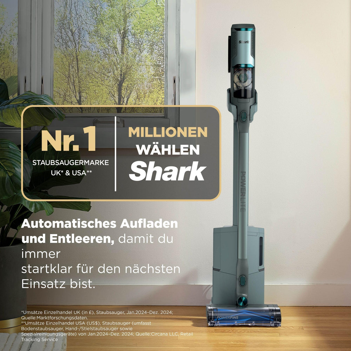 Shark PowerLite Clean & Empty Pet, BU3623EUT, până la 40 de minute autonomie